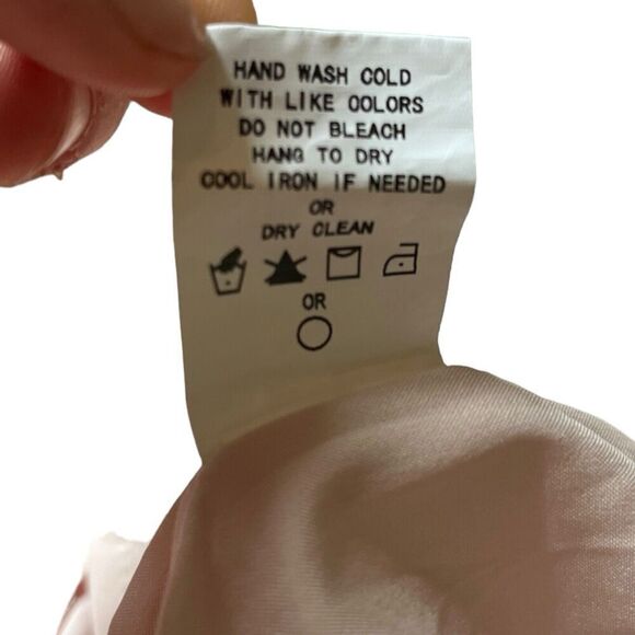 Code X Mode Mock Neck Style Pink Floral Ruffle Dress US Women’s S - Picture 10 of 10